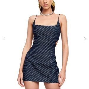 Denim Striped Dress size small